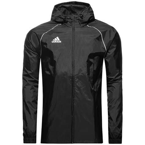 adidas core 18 regenjacke schwarz-weiß|Adidas Core 18 Stadionjacke black/white .